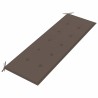 Banc Batavia avec coussin taupe 150 cm Bois de teck massif 