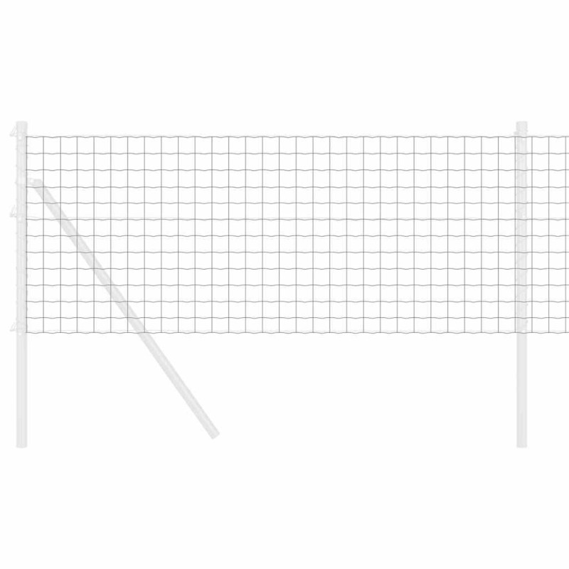 Clôture Euro Grise 0,8 x 25 m Acier 