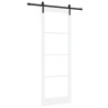 Porte coulissante avec quincaillerie 'ORKDAL'blanche 83x232 cm 
