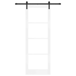 Porte coulissante avec quincaillerie 'ORKDAL'blanche 83x232 cm 