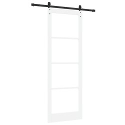 Porte coulissante avec quincaillerie 'ORKDAL'blanche 83x232 cm 
