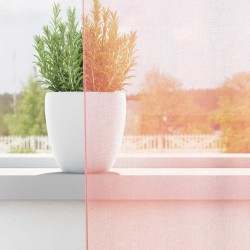 Rideaux en voile avec passe-tringles 2 pcs rose 