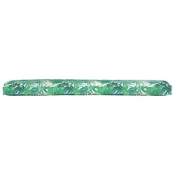 Coussins de palette pour banc, 2 pièces, motif feuille, 200 x 40 x 8 cm, tissu Oxford. 
