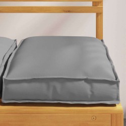 Coussins en palette pour siège 4 pcs gris 40 x 40 x 8 cm en tissu Oxford 