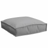 Coussins en palette pour siège 4 pcs gris 40 x 40 x 8 cm en tissu Oxford 