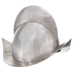 Casque de chevalier médiéval antique pour GN Argenté Acier 