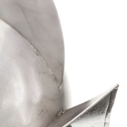 Casque de chevalier médiéval antique pour GN Argenté Acier 