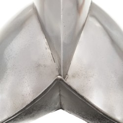 Casque de chevalier médiéval antique pour GN Argenté Acier 