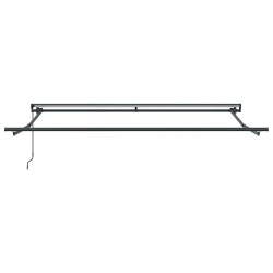 Auvent Manuel Anthracite 3,5 x 2,5 m Aluminium 