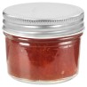 48 pcs Pots à confiture avec couvercles argentés Verre 110 ml 