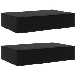 Housses de salon de jardin 2 pcs 12 œillets 325x205x70 cm 