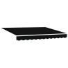 Store manuel pliable noir 350 x 250 cm 