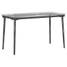 Table de Jardin Noir 80 x 40 x 45 cm Poly rotin 