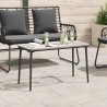 Table de Jardin Noir 80 x 40 x 45 cm Poly rotin 