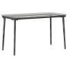 Table de Jardin Noir 80 x 40 x 45 cm Poly rotin 