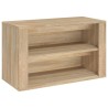 Étagère à chaussures Chêne sonoma 75x35x45 cm Bois d'ingénierie 