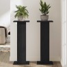 Support de plante 2 pcs Chêne noir 30x30x80 cm Bois d'ingénierie 