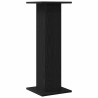 Support de plante 2 pcs Chêne noir 30x30x80 cm Bois d'ingénierie 
