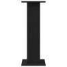 Support de plante 2 pcs Chêne noir 30x30x80 cm Bois d'ingénierie 