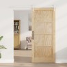 Porte Coulissante avec Kit de Quincaillerie 86x198.5 cm Bois Massif Pin 