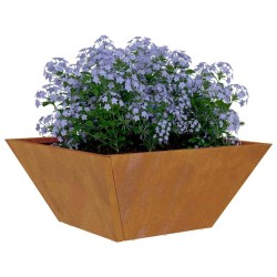 Bols à fleurs , 5 pcs, 35x35x15 cm en acier corten. 