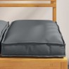 Coussins de siège - 4 pièces anthracite 40x40x8 cm, en tissu Oxford 