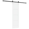 Porte coulissante avec kit quincaillerie blanche 61x198,5 cm en bois massif de pin 