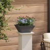 Jardinière en plastique 5 pcs Noir 35 x 35 x 15 cm Acier 