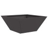 Jardinière en plastique 5 pcs Noir 35 x 35 x 15 cm Acier 