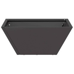 Jardinière en plastique 5 pcs Noir 35 x 35 x 15 cm Acier 