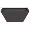 Jardinière en plastique 5 pcs Noir 35 x 35 x 15 cm Acier 