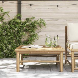 Table de jardin 65x65x30 cm Bambou 