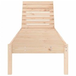 Chaises longues lot de 2 199,5x60x74 cm bois massif de pin 