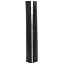 barrière de racines avec rails de connexion Noir 1x10 m 1,5 mm HDPE 