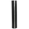 barrière de racines avec rails de connexion Noir 1x10 m 1,5 mm HDPE 