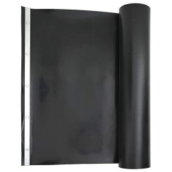 barrière de racines avec rails de connexion Noir 1x10 m 1,5 mm HDPE 