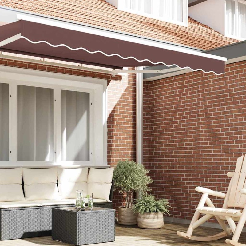 Dalle de store pour cadre de 2,5 m, marron, 2,3x0,2 m 