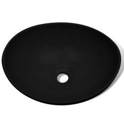 Lavabo céramique 40 x 33 cm Noir  