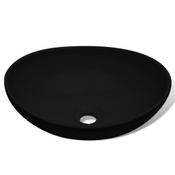 Lavabo céramique 40 x 33 cm Noir  