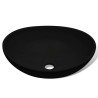 Lavabo céramique 40 x 33 cm Noir  