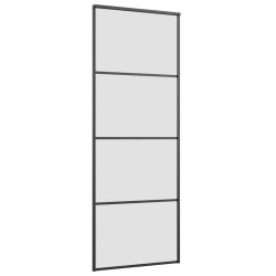 Porte coulissante avec kit de quincaillerie 76x205 cm Verre ESG 
