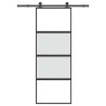 Porte coulissante kit de quincaillerie trempé verre aluminium 