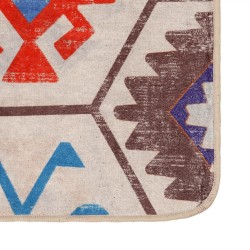 Tapis lavable multicolore 160x230 cm antidérapant 