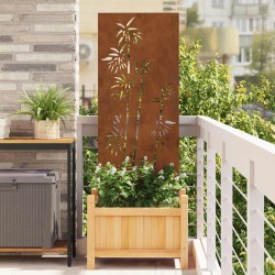 Panneau décoratif de jardin Rouillé 50 x 140 cm 