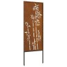 Panneau décoratif de jardin Rouillé 50 x 140 cm 