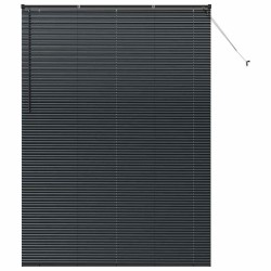 Store de Fenêtre avec des rideaux Autre Noir 155 x 220 cm Aluminium 