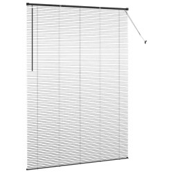 Store de Fenêtre avec des rideaux Autre Noir 155 x 220 cm Aluminium 