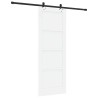 Porte Coulissante avec Ensemble Quincaillerie 'ORKDAL'Bois Solide Blanc de Pin 