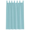 Rideaux en voile avec passe-tringles 2 pcs turquoise 