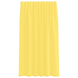 Rideaux en voile avec passe-tringles 2 pcs jaune 